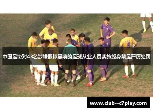 中国足协对43名涉嫌假球黑哨的足球从业人员实施终身禁足严厉处罚